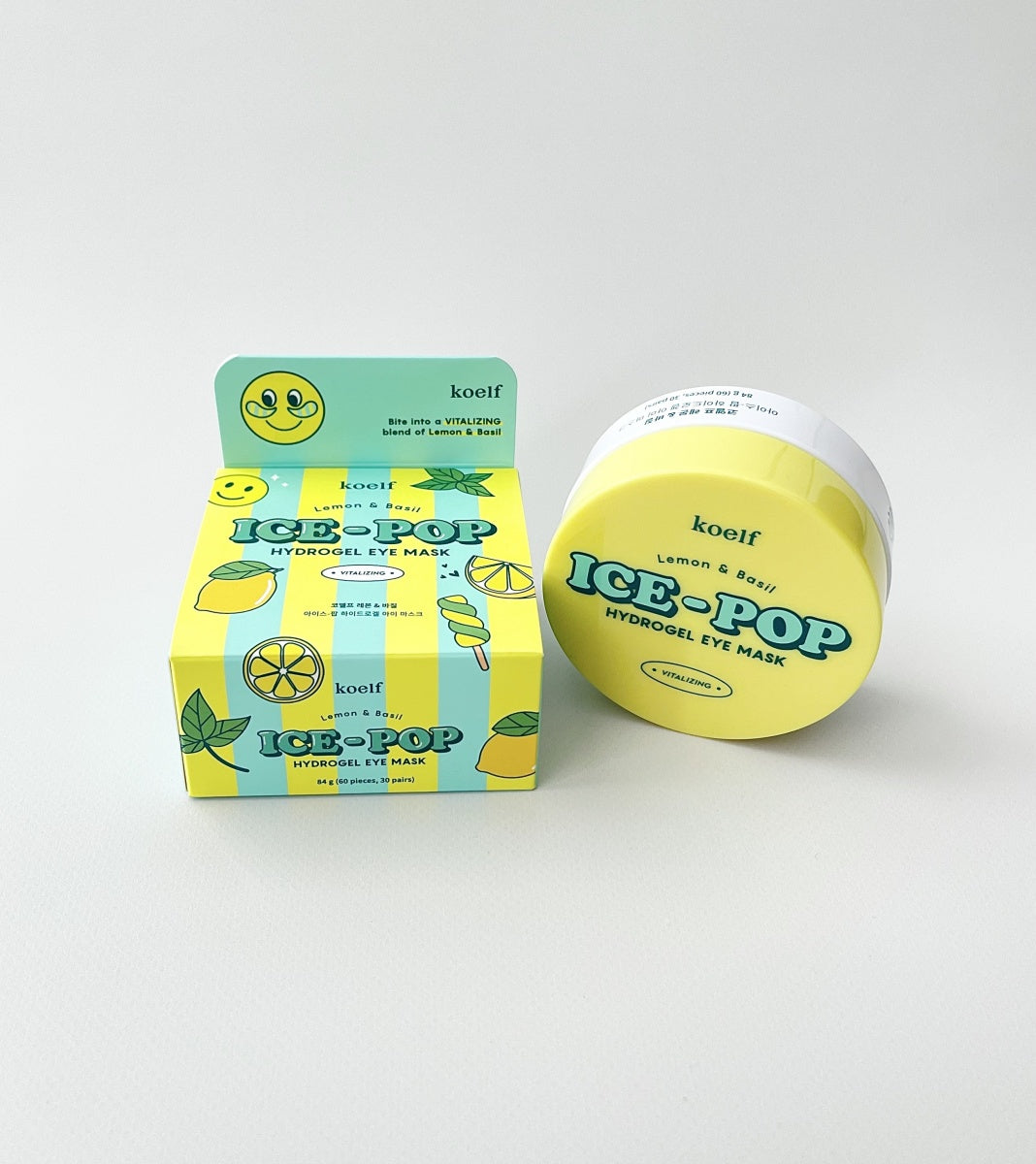 Koelf Lemon & Basil Ice-Pop Hydrogel Eye Mask 60τμχ