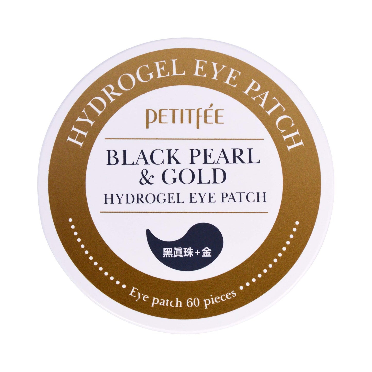 PETITFEE - Black Pearl & Gold Hydrogel Eye Patches Pack 60pcs