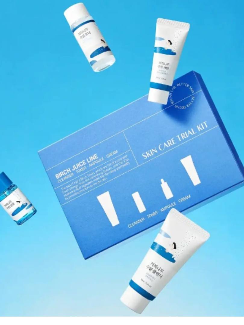 ROUND LAB - Birch Juice Line Trial Kit 4pcs