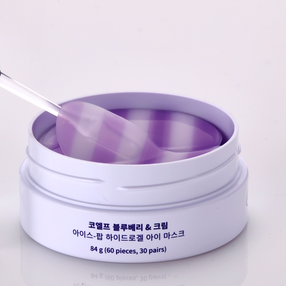 Koelf Blueberry & Cream Ice-pop Hydrogel Eye Mask 60 τμχ