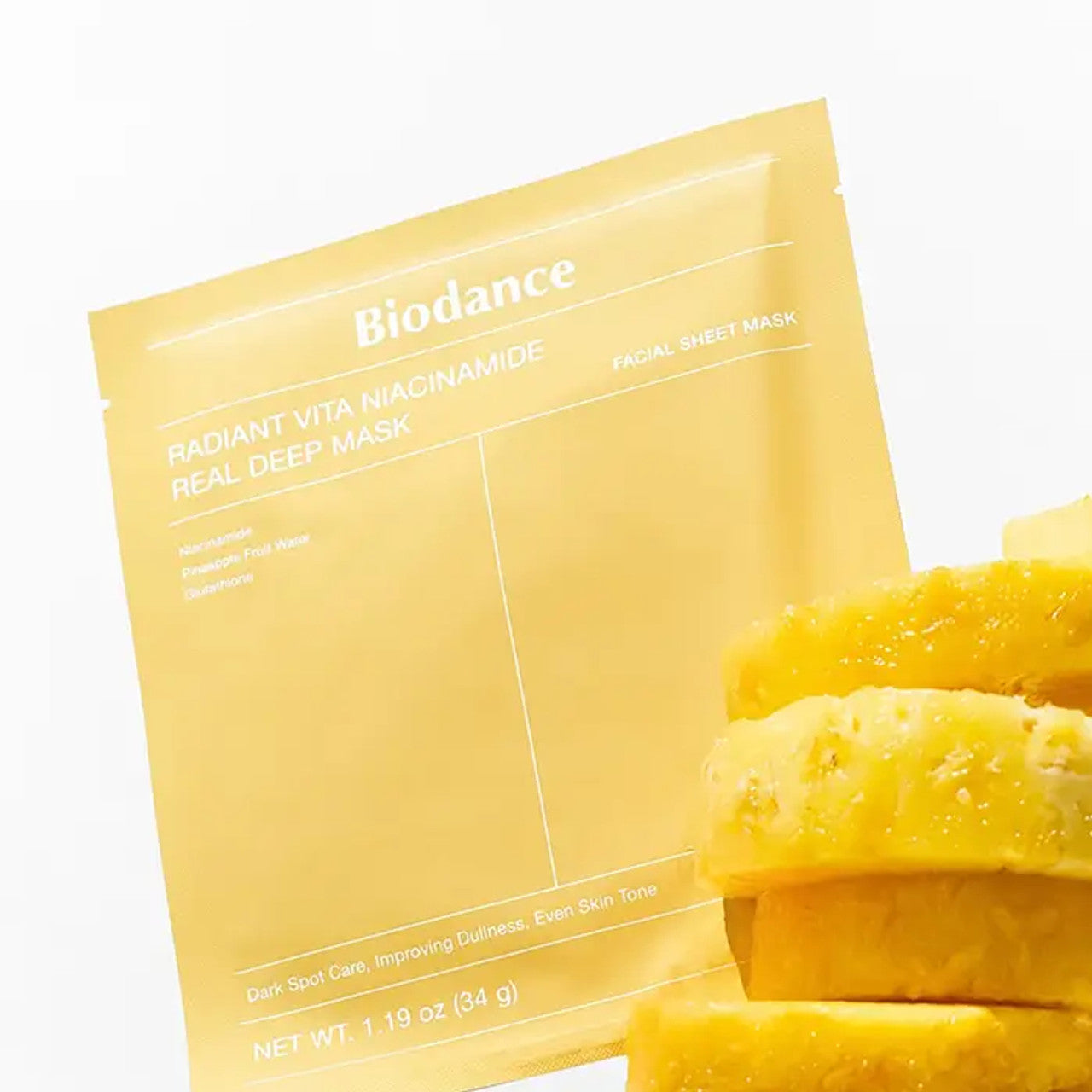 Biodance - Radiant Vita Niacinamide Real Deep Mask - Illuminating Face Mask