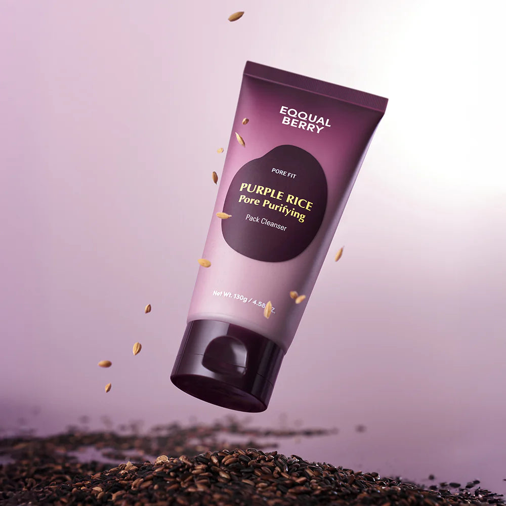 EQQUAL BERRY - PURPLE RICE Pore Purfying Pack Cleanser 130g
