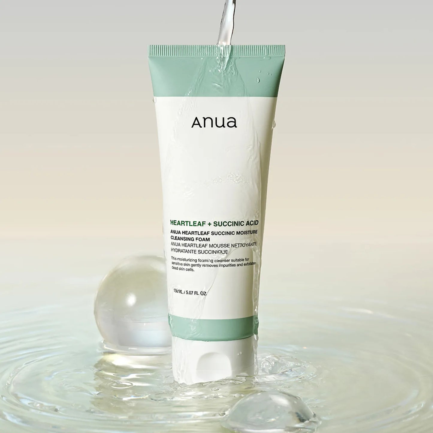 ANUA- Heartleaf Succunic Moisture Cleansing Foam 150ml