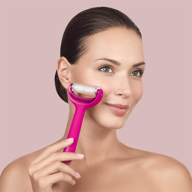 GESKE - MicroNeedle Face & Body Roller - 8 in 1 - Hot Pink