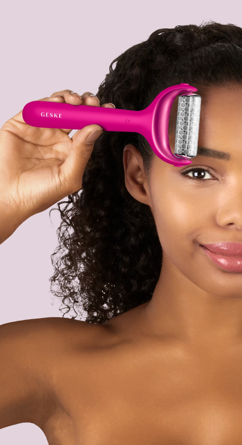 GESKE - MicroNeedle Face & Body Roller - 8 in 1 - Hot Pink