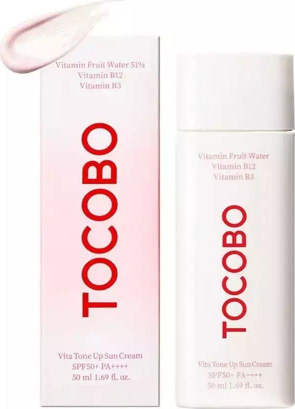 Tocobo Vita Tone Up Κρέμα Προσώπου Ημέρας με Χρώμα και SPF50 για Ενυδάτωση