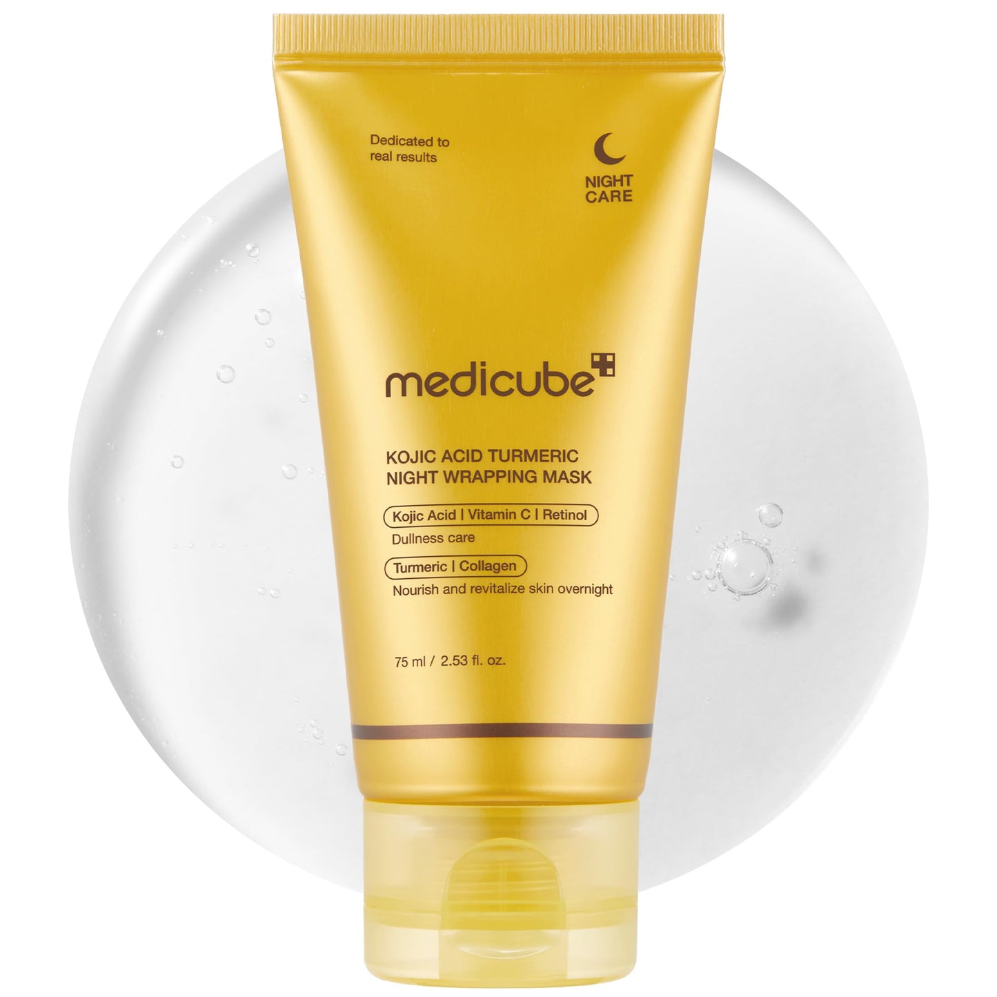 MEDICUBE - Kojic Acid Turmeric Night Wrapping Mask 75ml