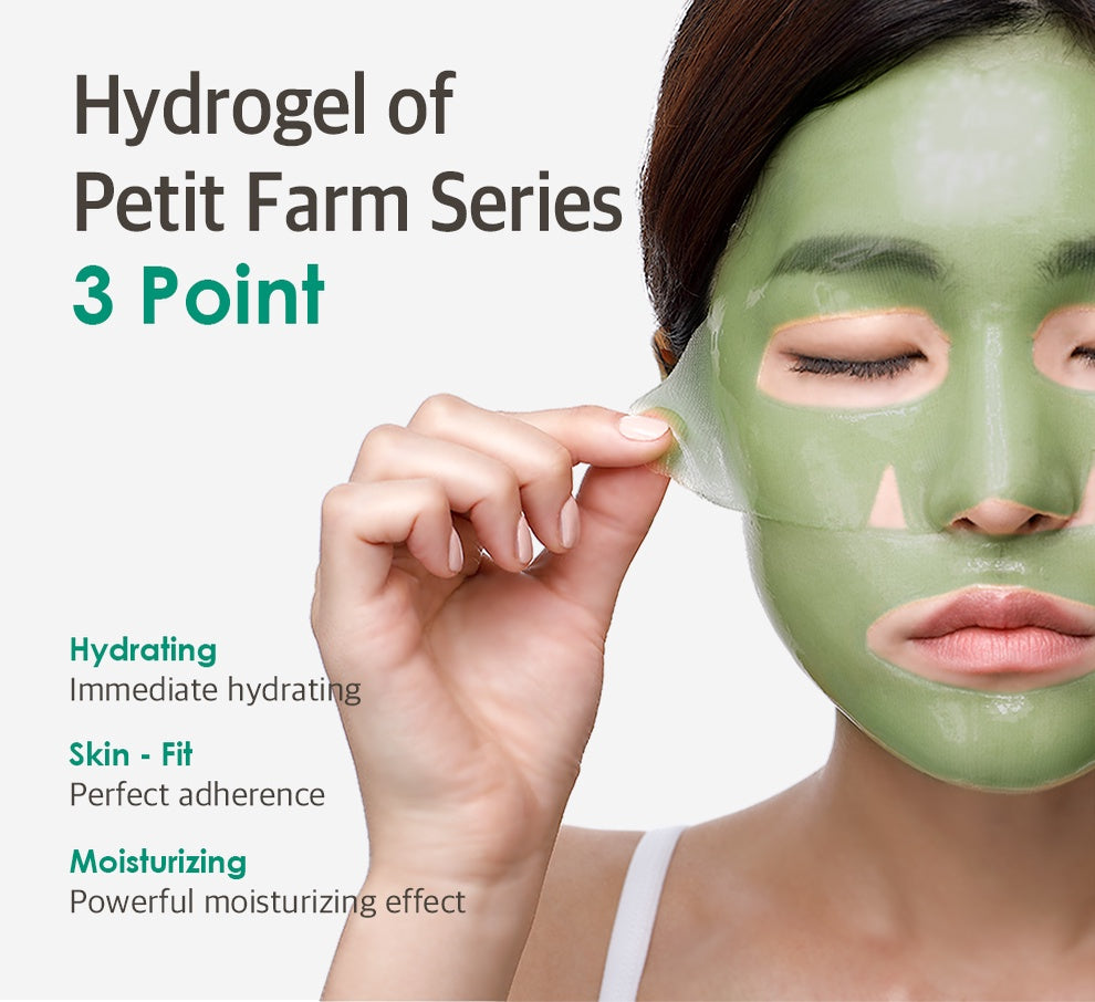 Petitfee Artichoke Soothing Hydrogel Μάσκα προσώπου , 5 τμχ