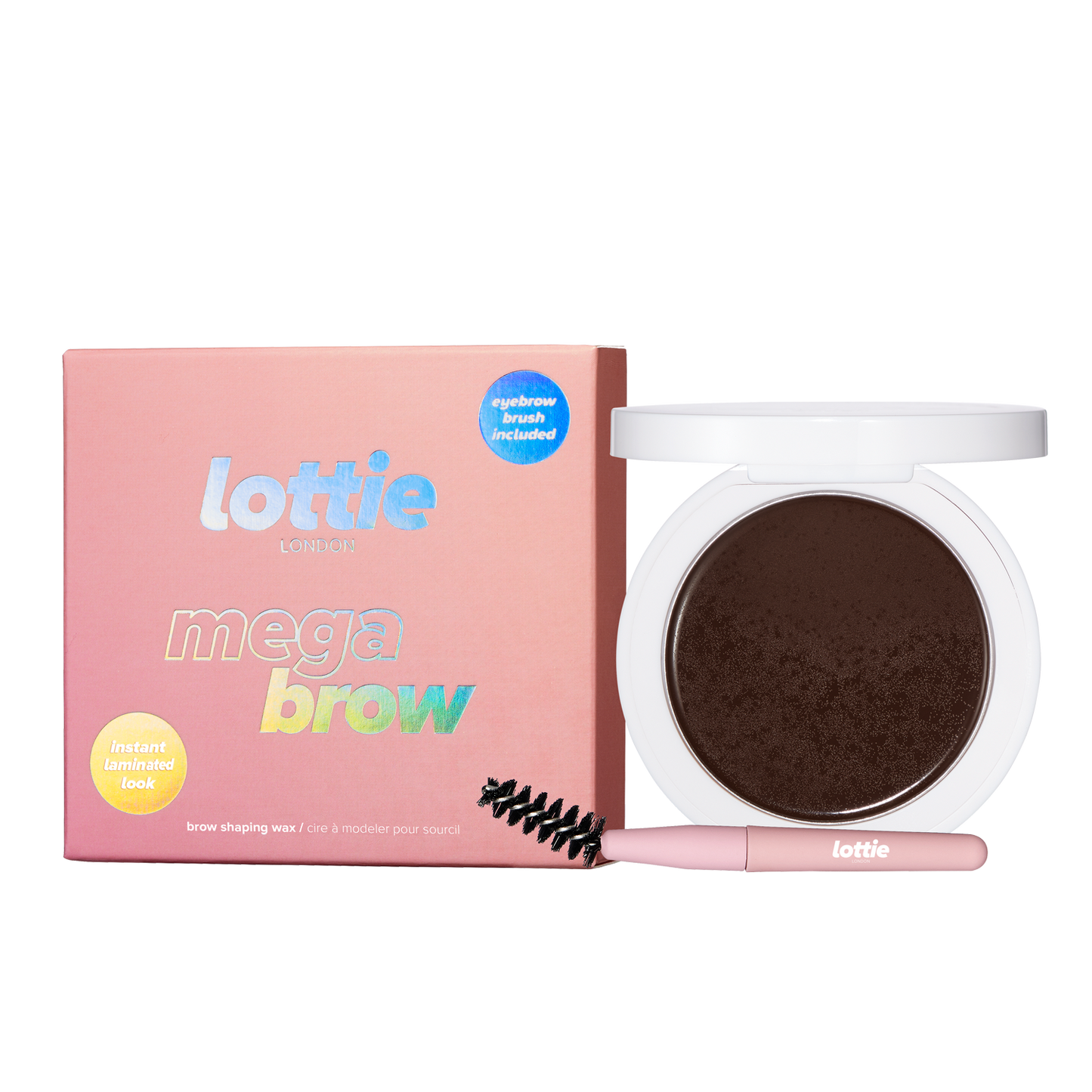 Mega brow Brow Wax & Brush Set