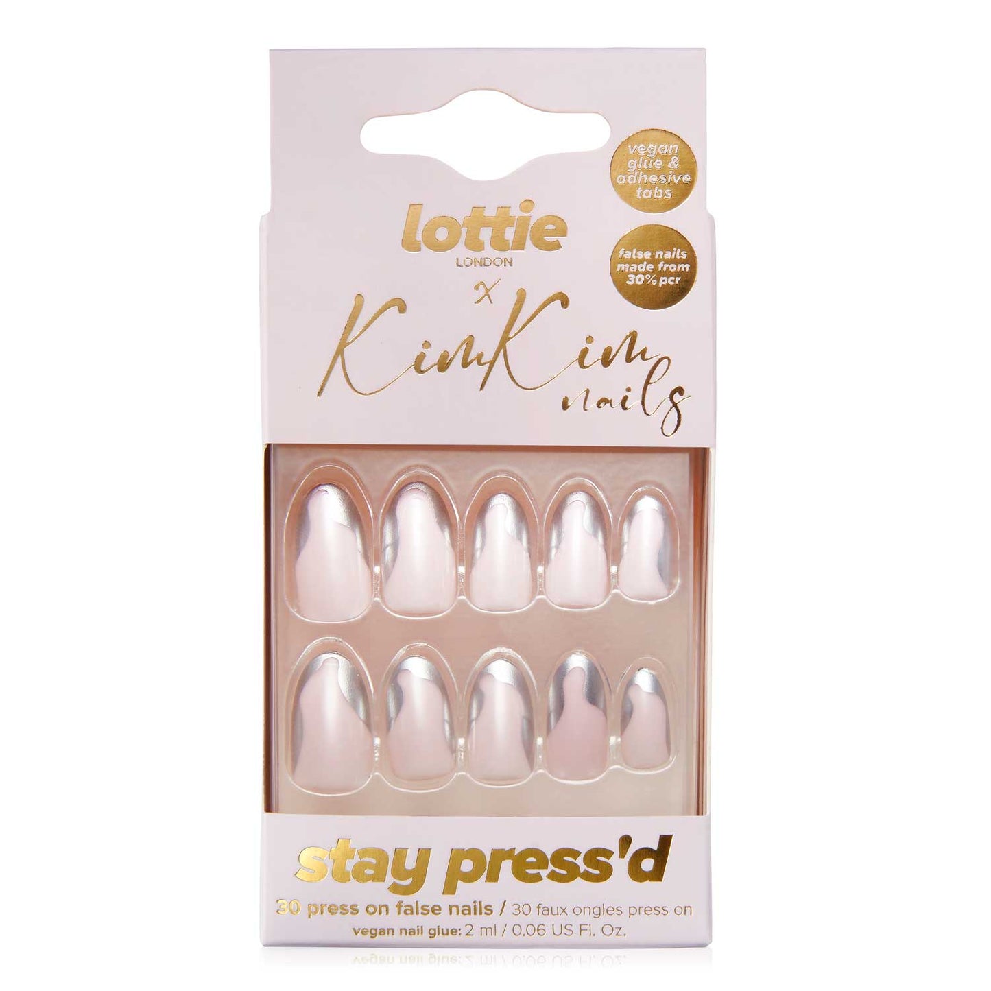 Lottie x KimKim stay press'd- groovy chrome