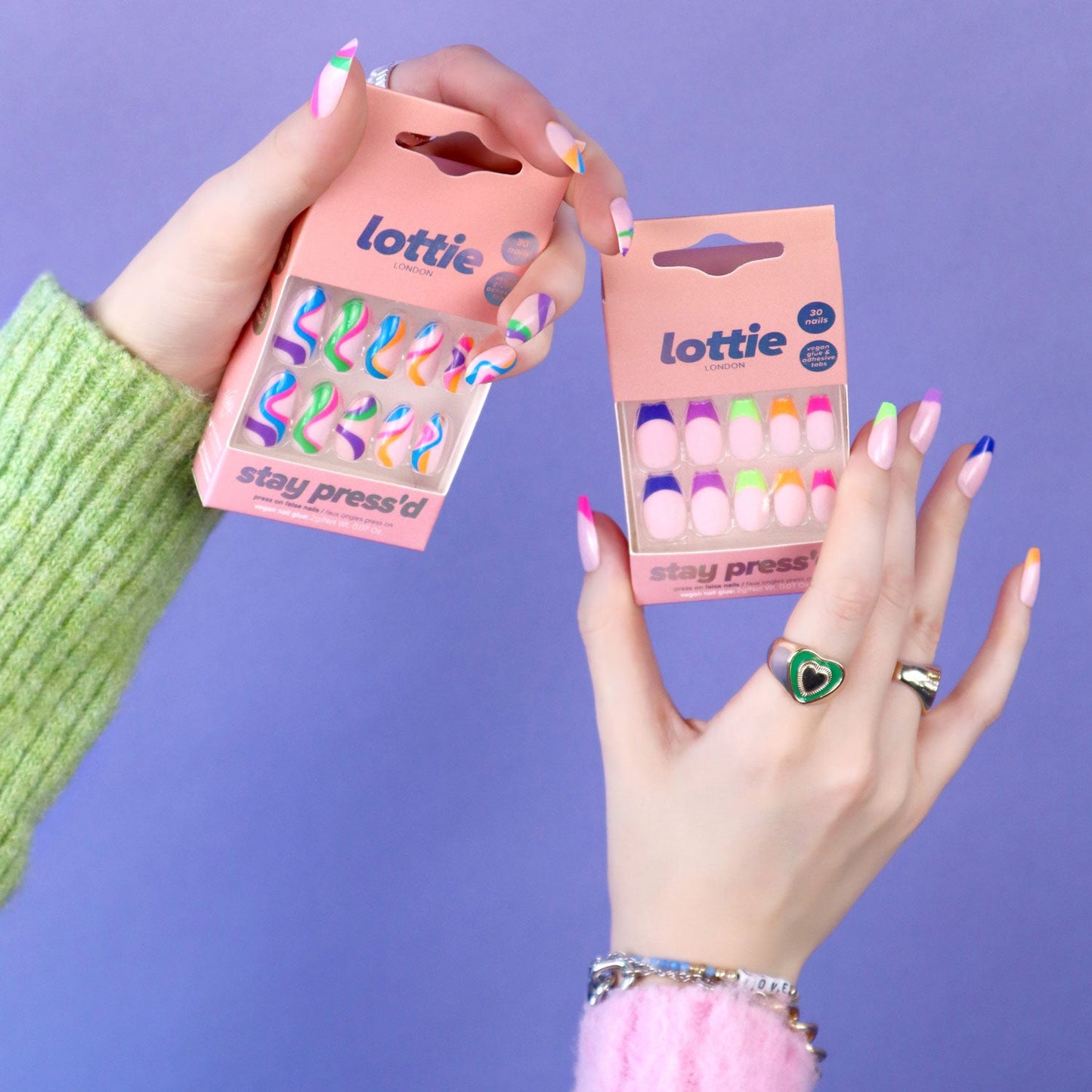 Lottie stay press'd - neon vibes