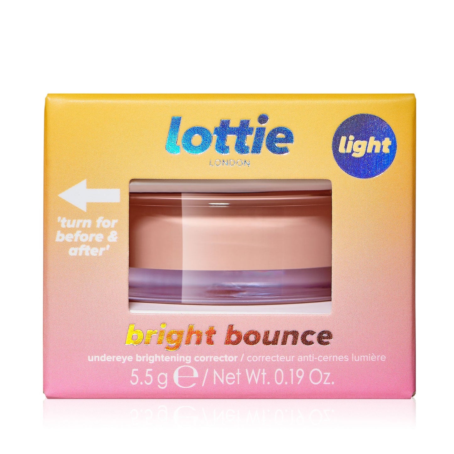 Lottie Bright Bounce, Undereye Primer, Light  5.5g