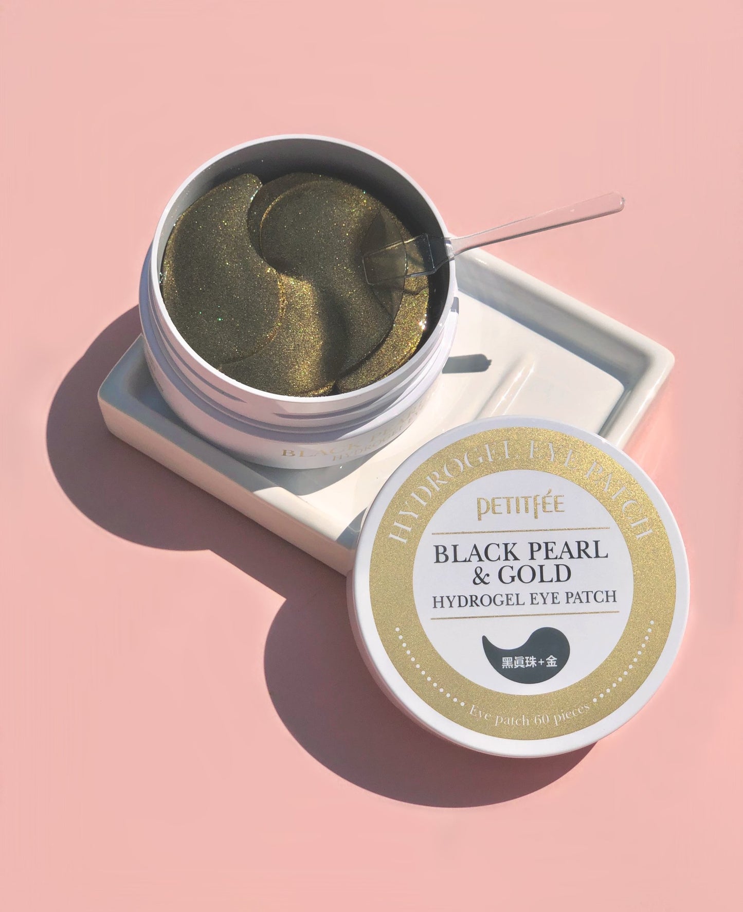 Petitfee Black Pearl & Gold Hydrogel Eye Patches (Συσκευασία 60 Τεμαχίων)