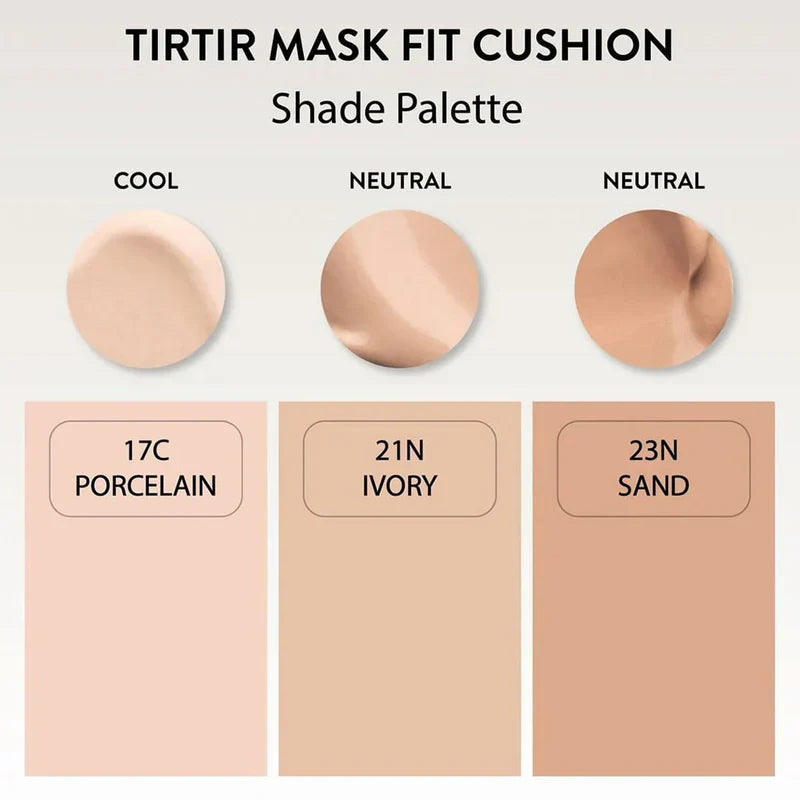 Tirtir - Mask Fit Red Cushion  Long-lasting Face Primer in Cushion - 21N Ivory