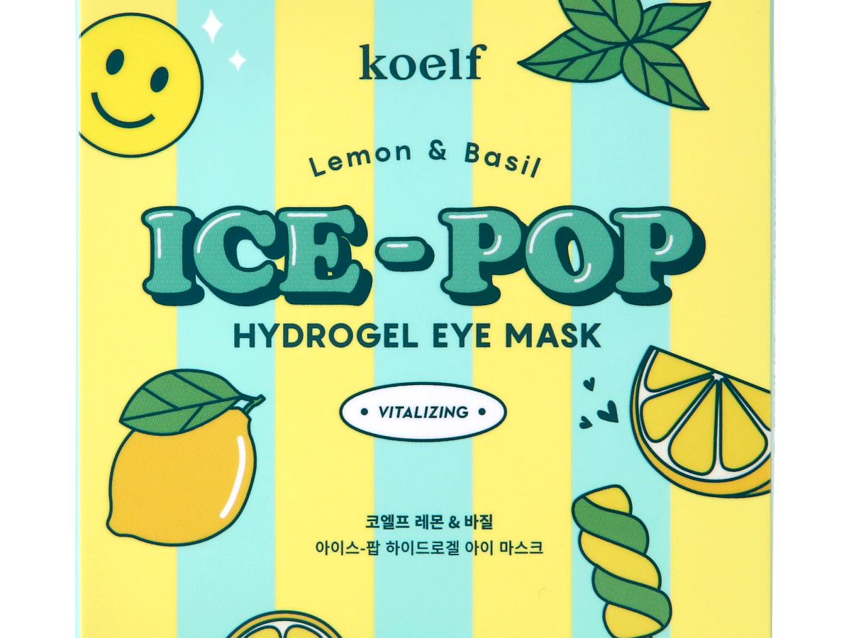 Koelf Lemon & Basil Ice-Pop Hydrogel Eye Mask 60τμχ