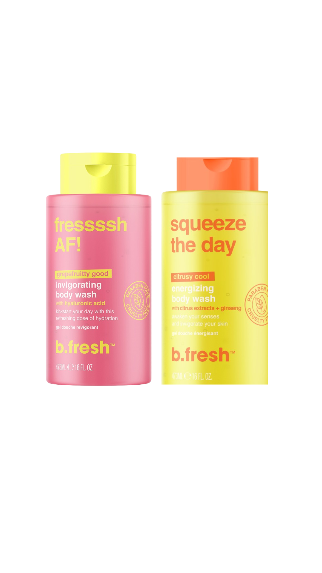 BFRESH SHOWER GEL 473ml + BODY SERUM SETS 236ml 15€