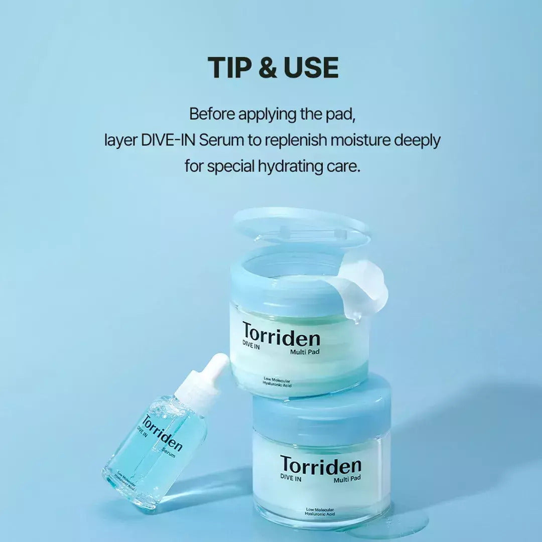 TORRIDEN - Dive In Multi Pad Low Molecular Hyaluronic Acid 80 Pads 160ml