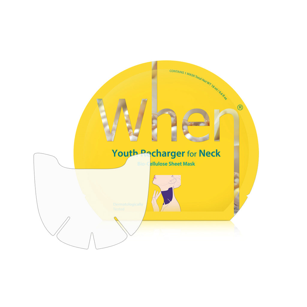 When Youth Recharger for Neck Premium Bio-Cellulose Sheet Mask (4pcs)