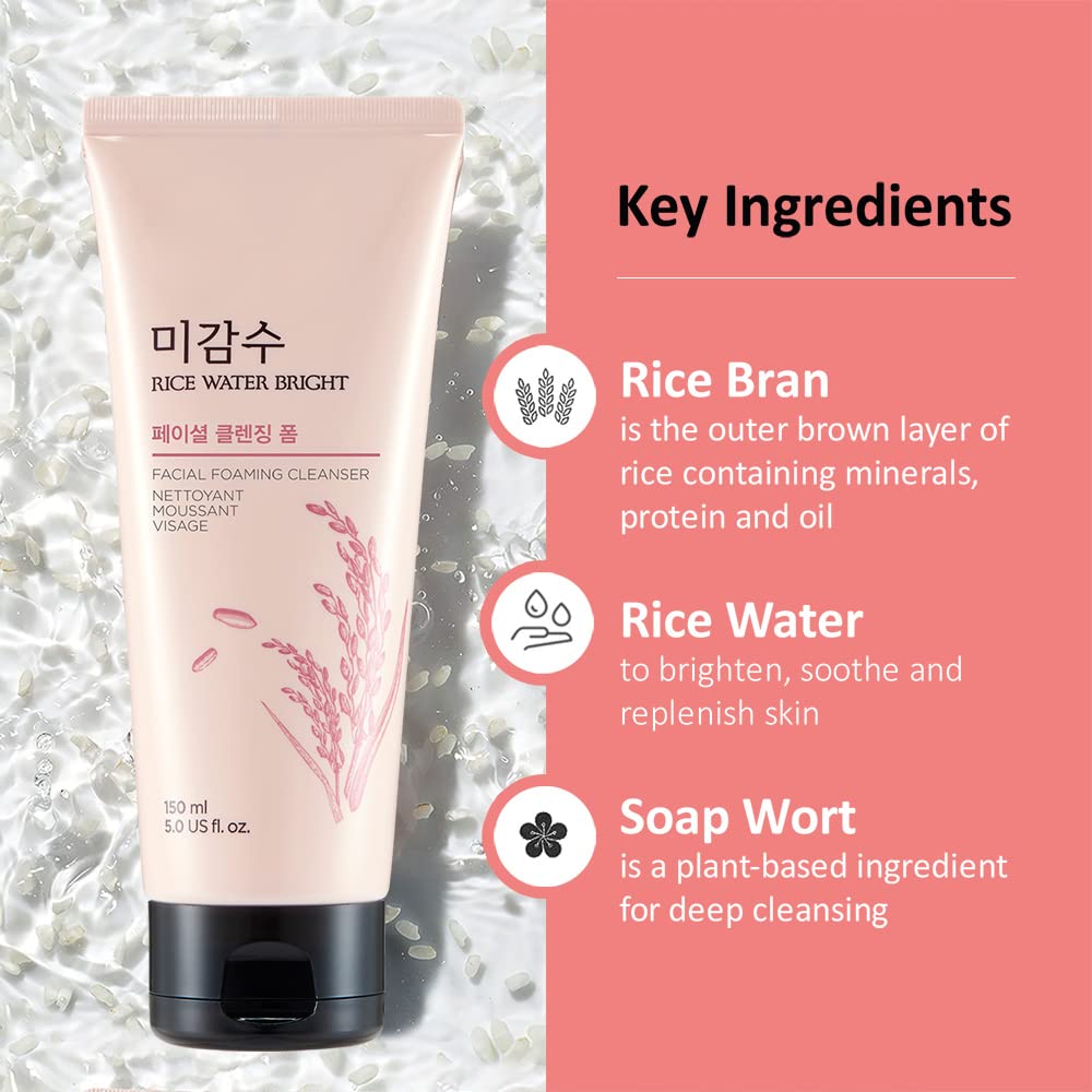 THE FACE SHOP Rice Water Bright Cleansing Foam 150 ml
