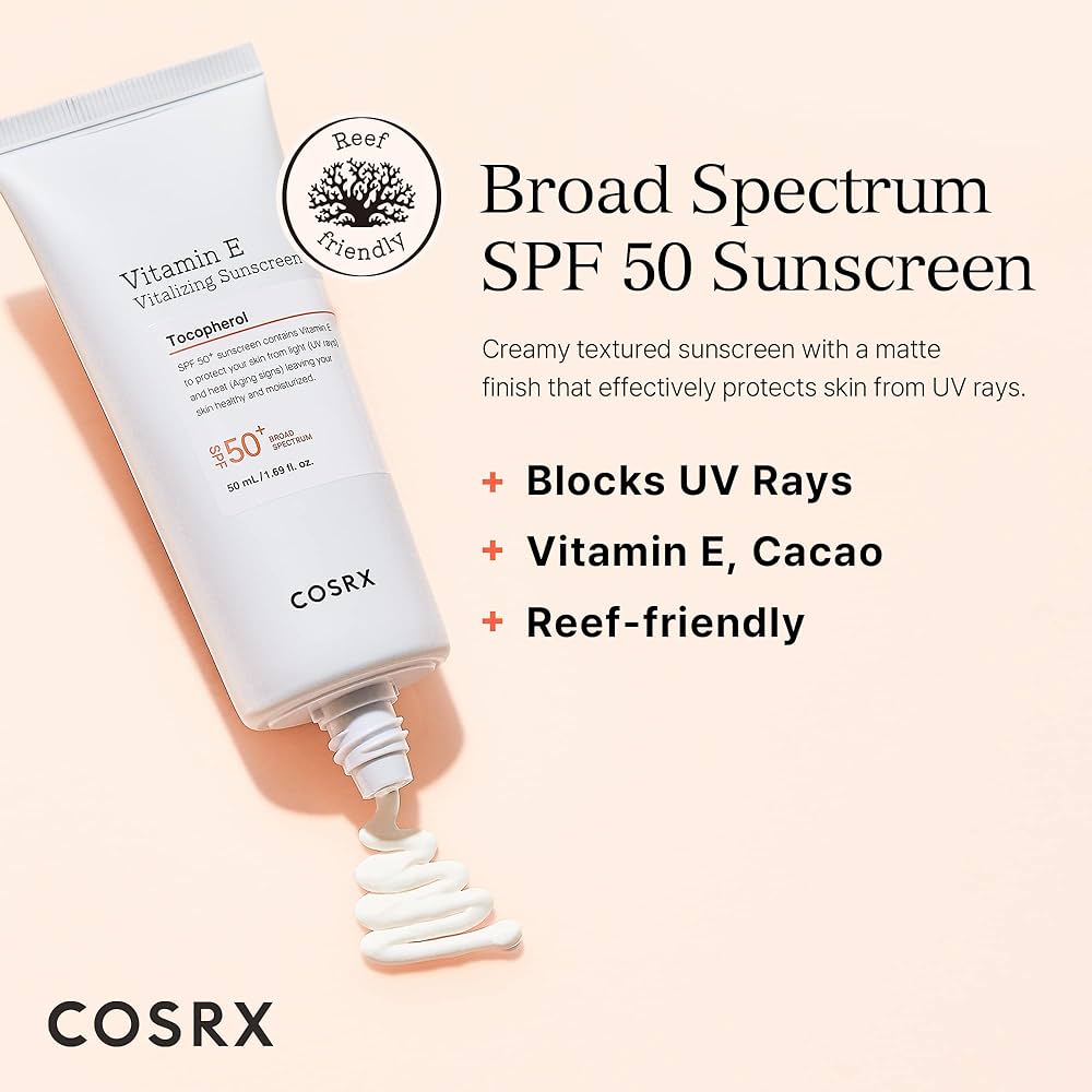COSRX Vitamin E Vitalizing Sunscreen SPF 50+ – 50ml
