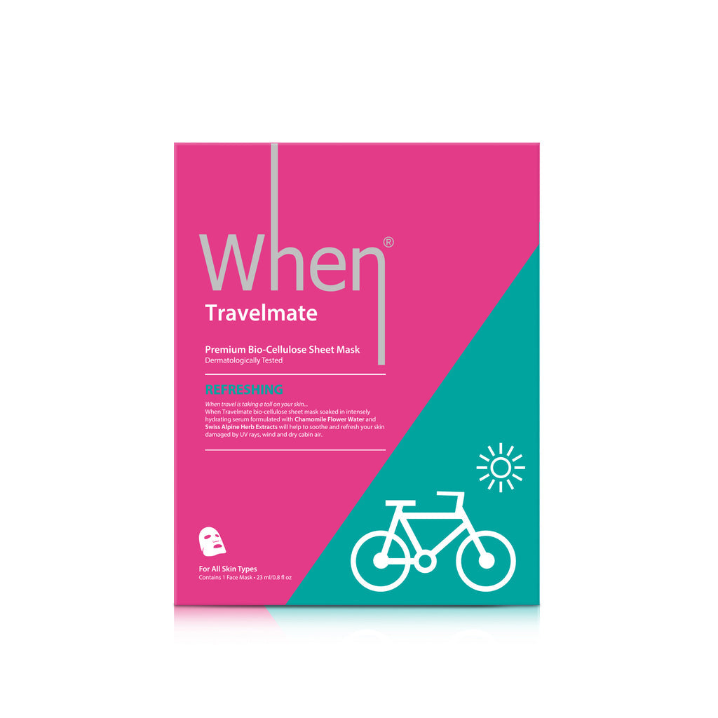 When beauty Travelmate face mask