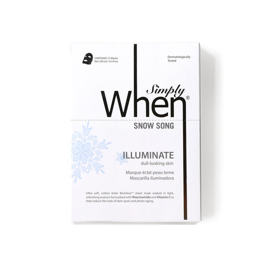 SIMPLY WHEN - Snow Song Illuminate Mask Pack 12pcs