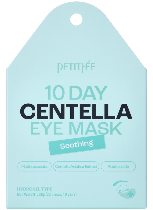PETITFEE - 10 Day Centella Eye Mask Soothing 20pcs