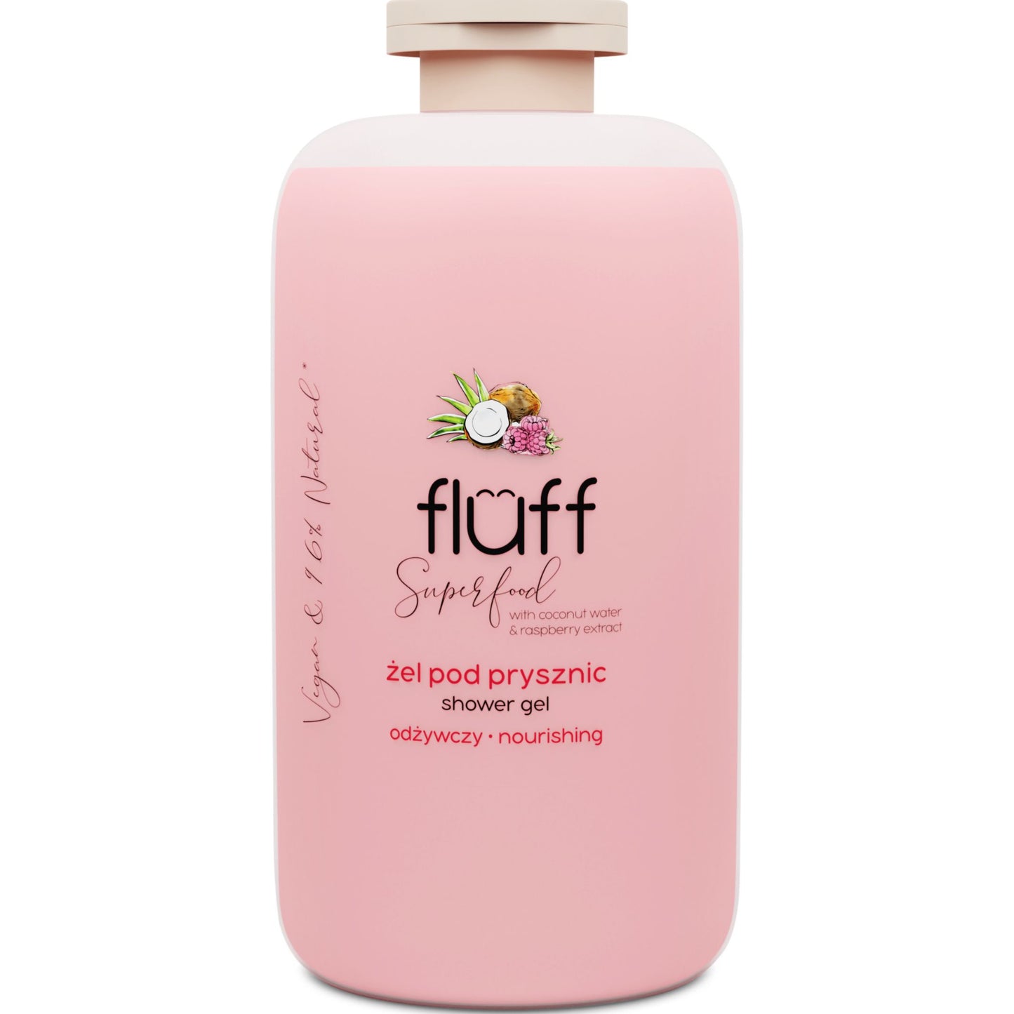 Fluff Coconut & Raspberry Nourishing Shower Gel 500ml