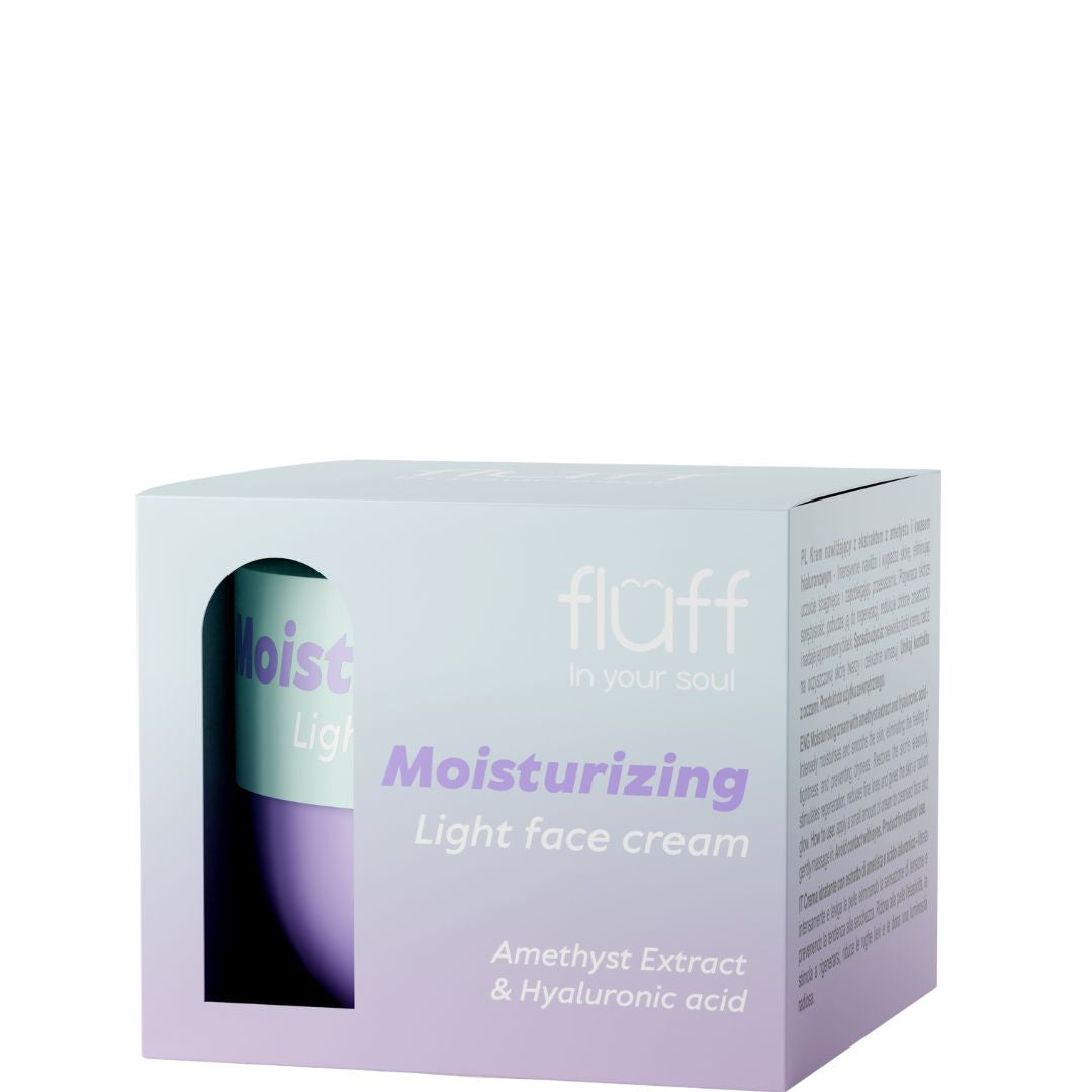 Fluff Light Moisturizing Face Cream With Amethyst and Hyaluronic Acid 50ml
