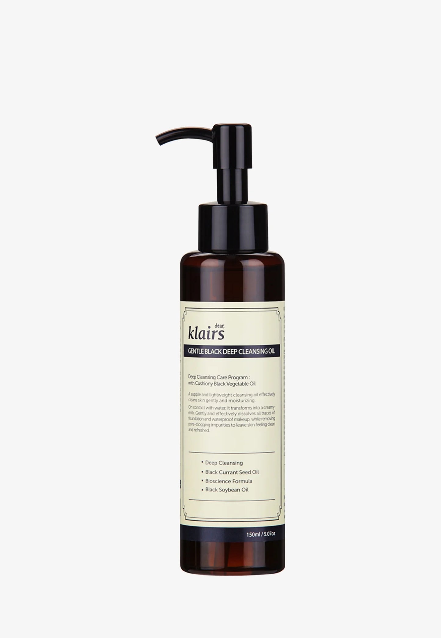 Klairs Gentle Black deep cleansing oil