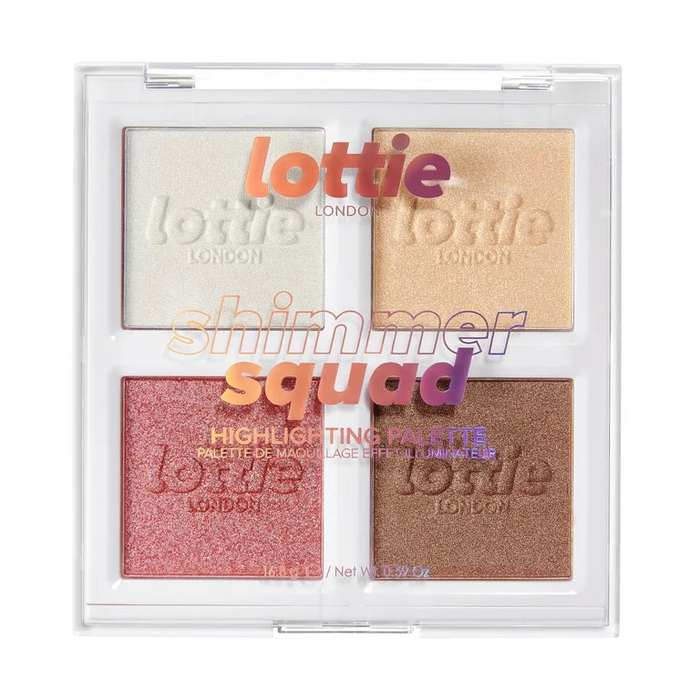 Lottie shimmer squad 100% Vegan Highlighter Palette