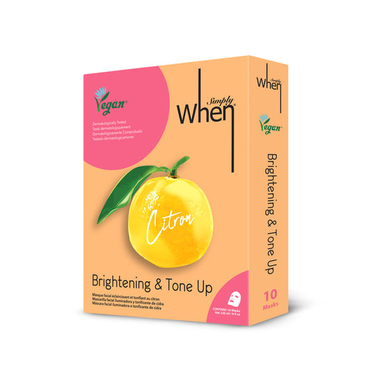 SIMPLY WHEN - Brightening & Tone Up Mask Pack 10pcs