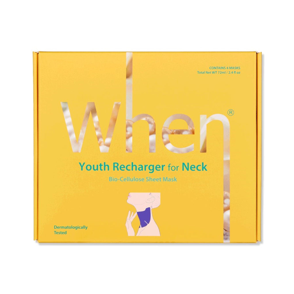 When Youth Recharger for Neck Premium Bio-Cellulose Sheet Mask (4pcs)
