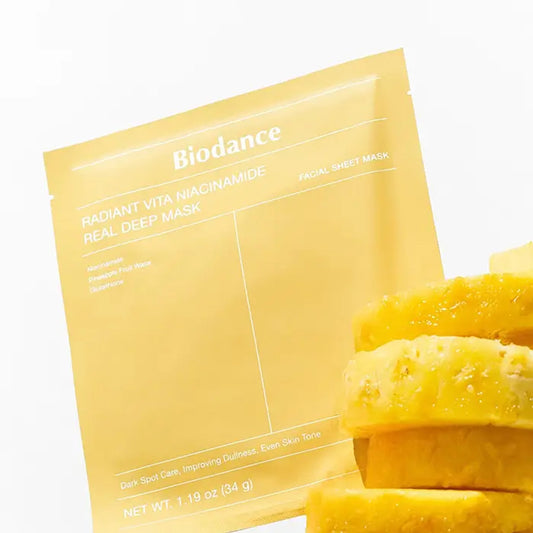 Biodance - Radiant Vita Niacinamide Real Deep Mask - Illuminating Face Mask