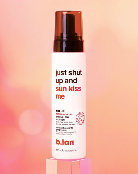 B tan shut up & sunkiss me - medium to tan everyday glow mousse 300 ml