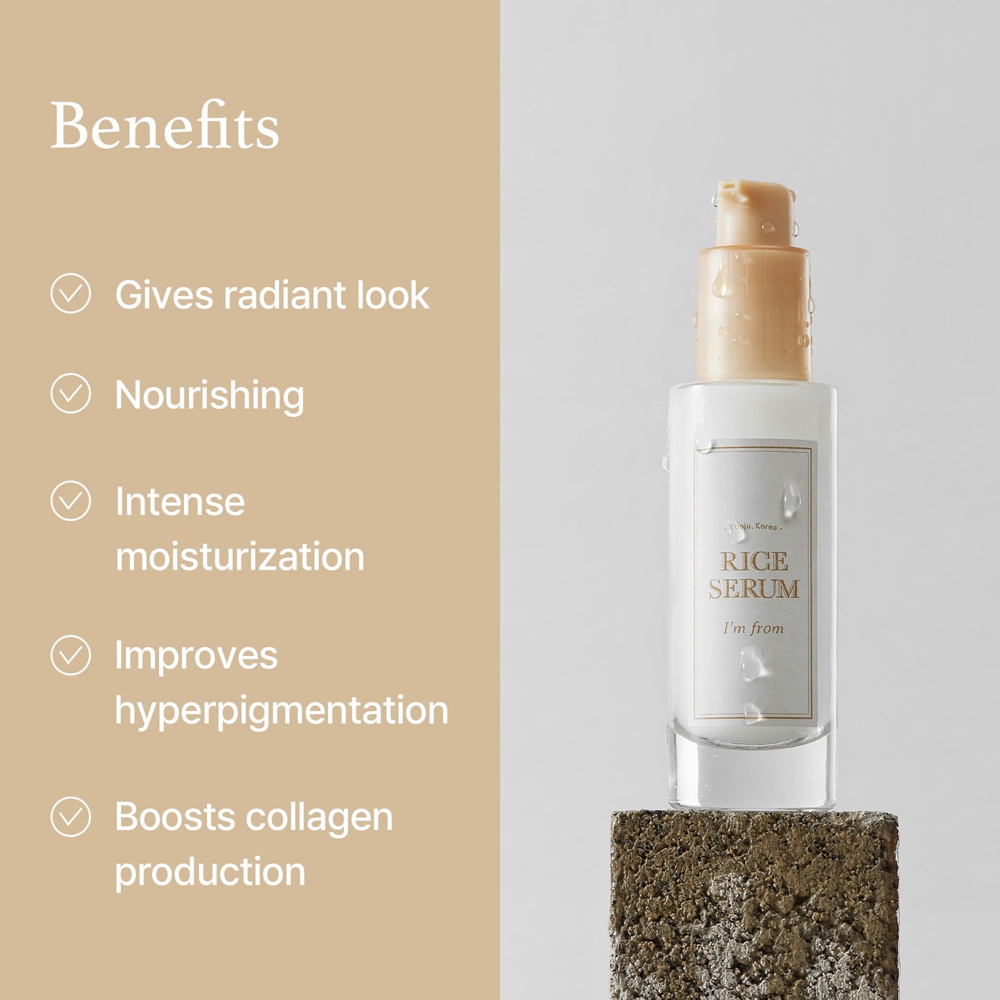 I'M FROM - Rice Serum 73% Fermented Rice Embryo Extract 30ml