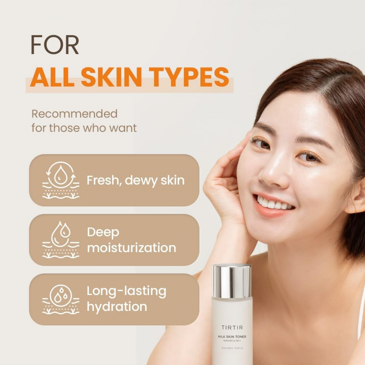 Tirtir - Milk Skin Toner - Moisturizing Toner with Rice Extract - 150ml