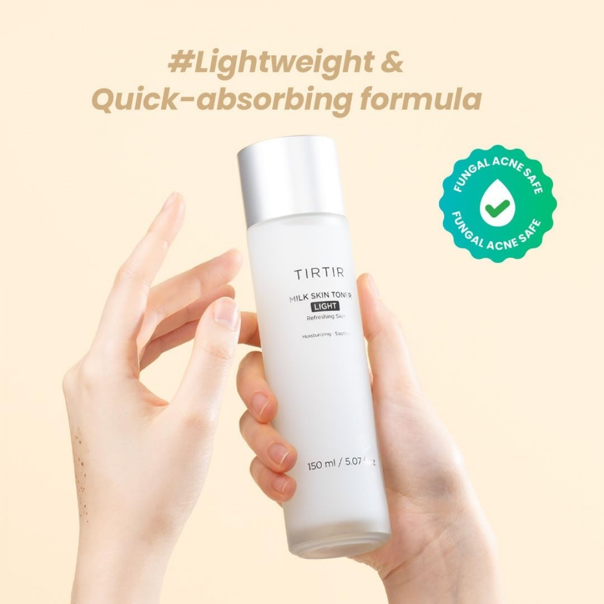 TIRTIR - Milk Skin Toner Light - Moisturizing Toner with Rice Extract - 150ml
