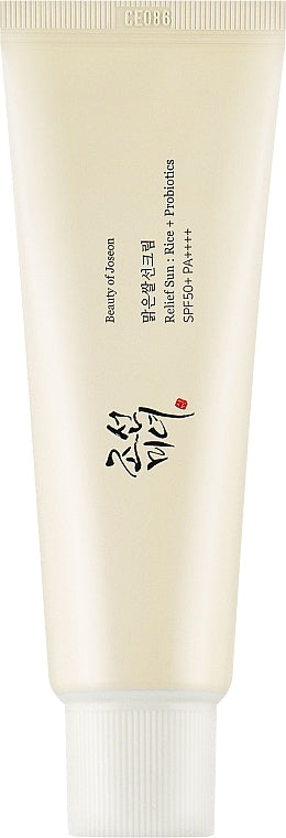 BEAUTY OF JOSEON Relief Sun, Rice & Probiotics SPF50+ PA++++ – Αντιηλιακό με εκχύλισμα ρυζιού και προβιοτικών