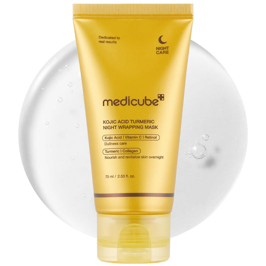 MEDICUBE - Kojic Acid Turmeric Night Wrapping Mask 75ml