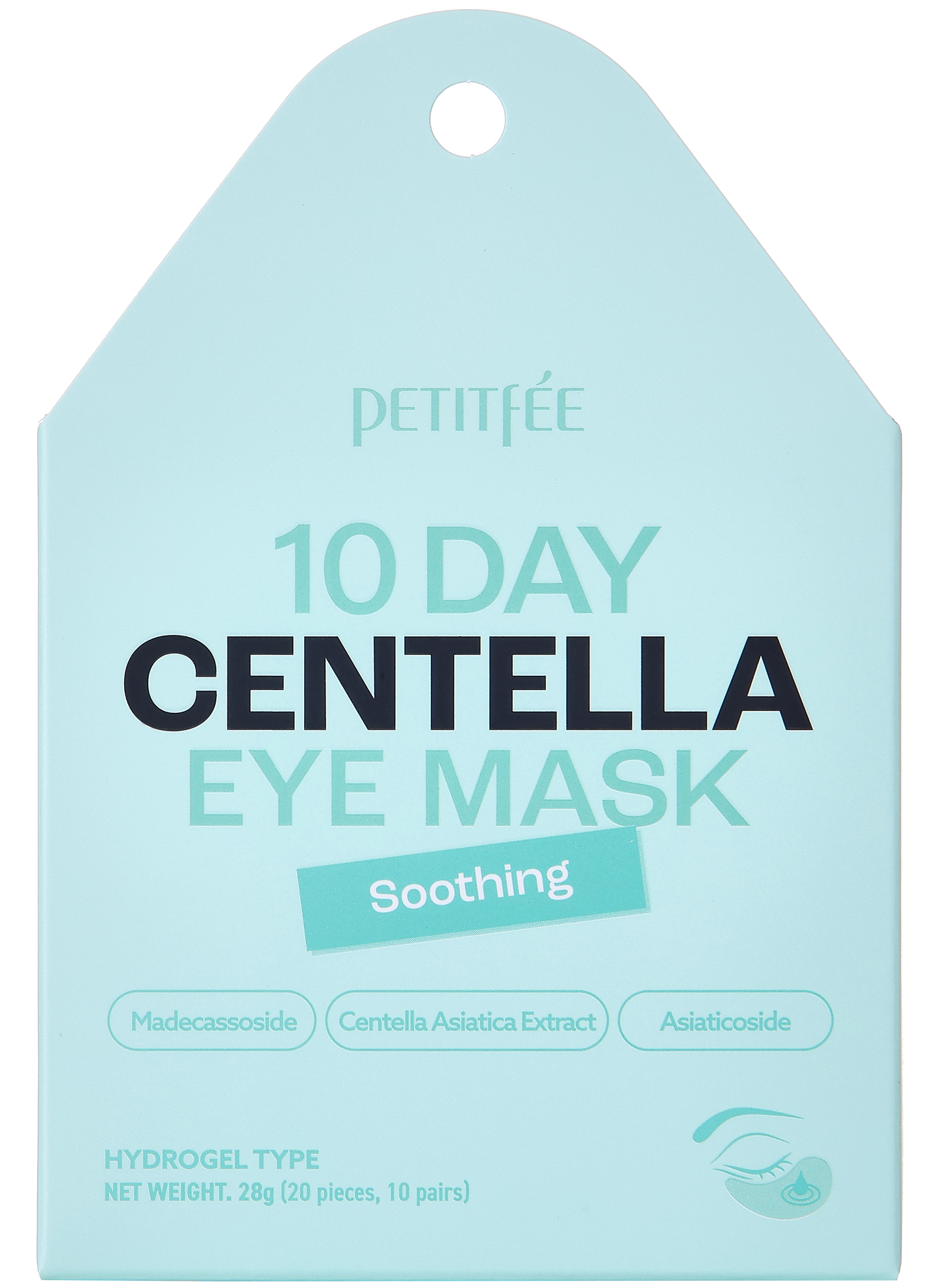 Petitfee Μάσκα Ματιών Patches 10 Day Centella Soothing
