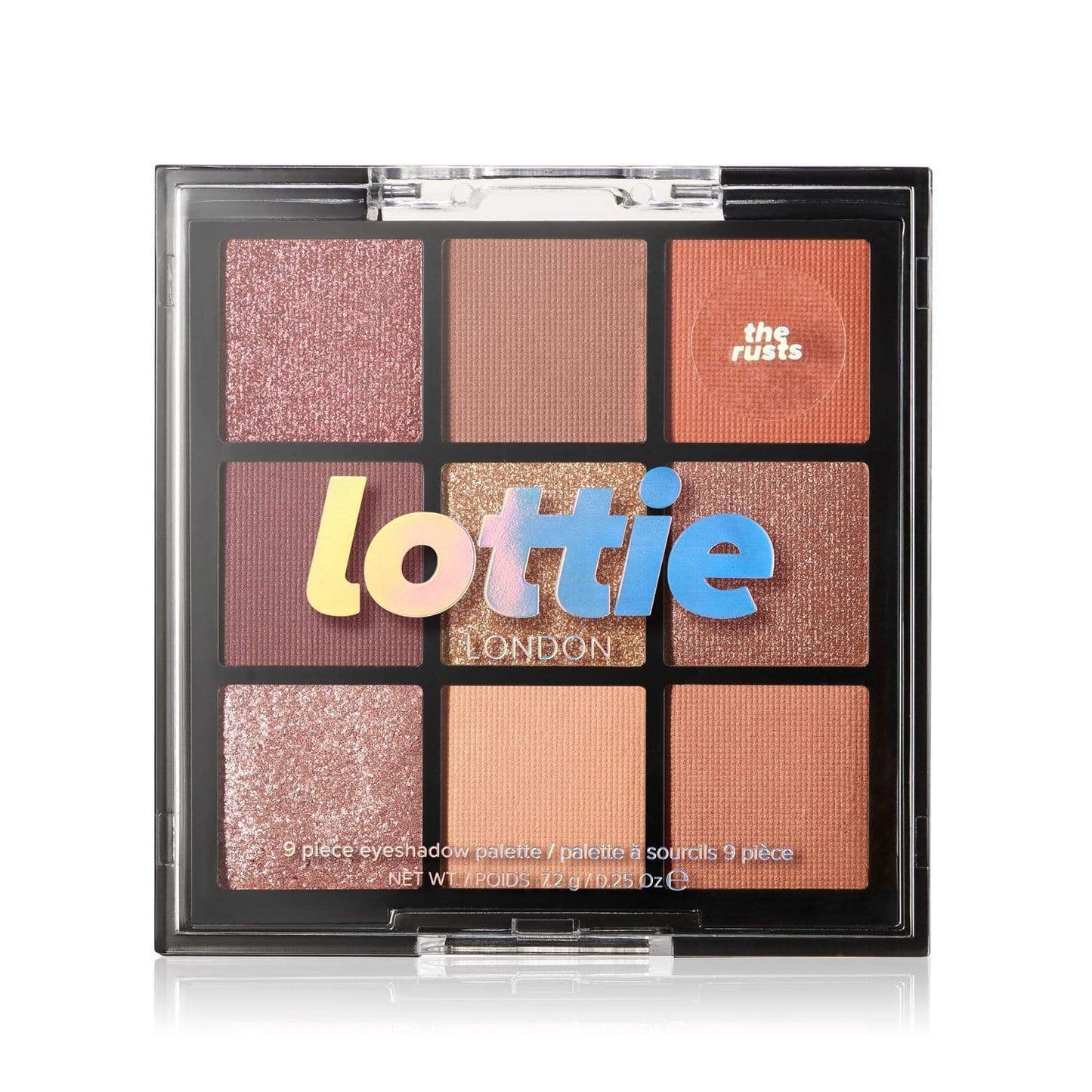 9 Piece Eyeshadow Palette, The Rusts