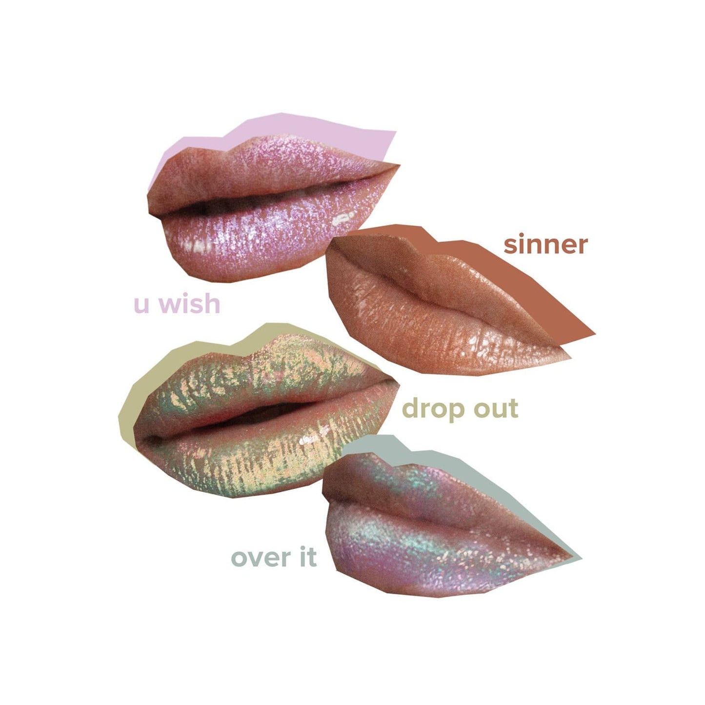 lip foil Iridescent Lip Gloss Topper 'vegan and gluten free'