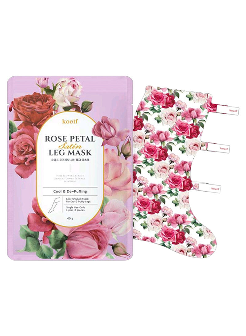 Petitfee & koelf Rose Petal Satin μάσκα ποδιού