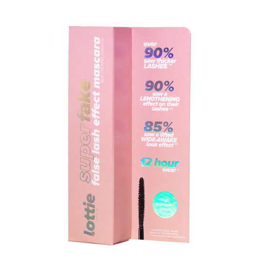 lottie super fake mascara μασκάρα για εξτρα όγκο κια μήκος 