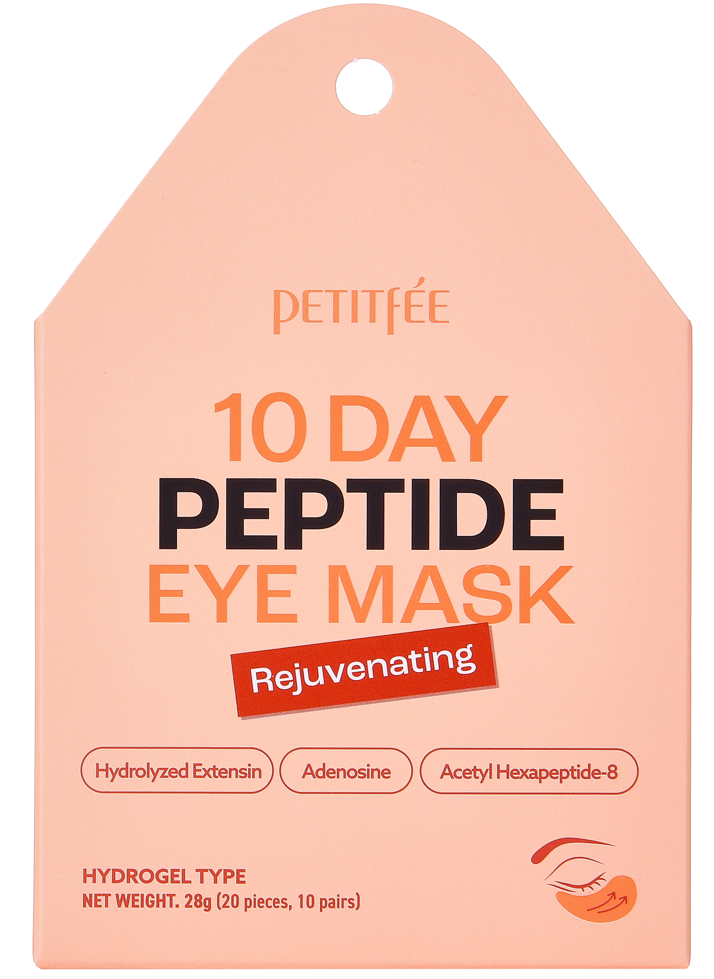 Petitfee 10 Day Peptide μάσκα ματιών