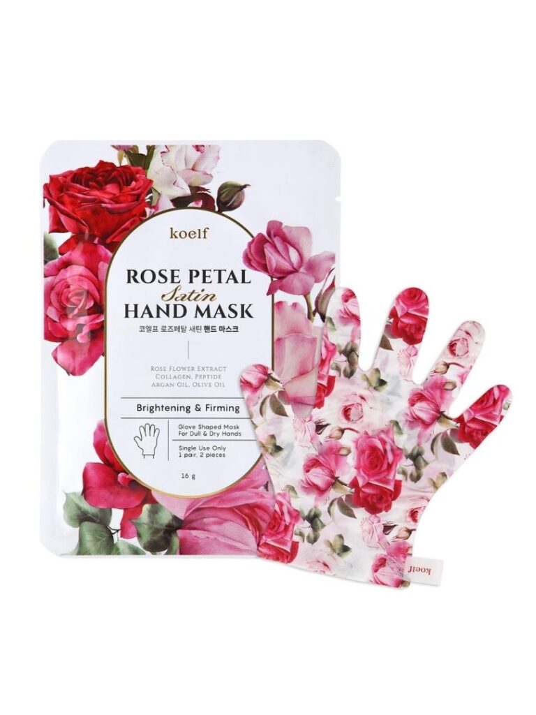 Petitfee & koelf Rose Petal Satin μάσκα χεριών