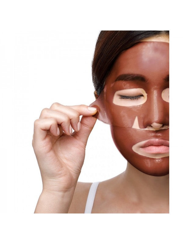 Petitfee Cacao Energizing Hydrogel Face Mask Mάσκα Υδρογέλης με Κακάο, 5τεμ