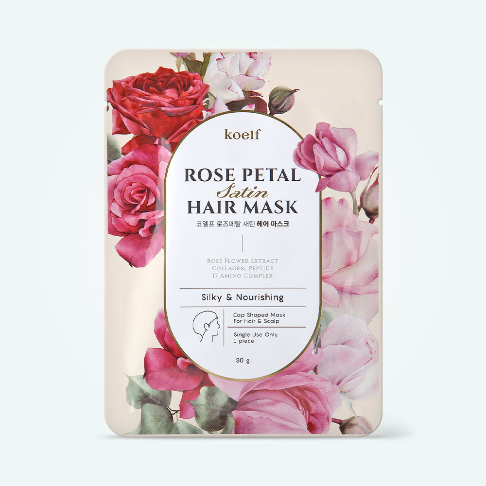 Petitfee & koelf Rose Petal Satin μάσκα μαλλιών